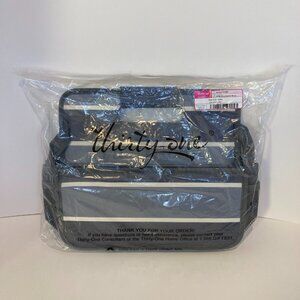 New Thirty-One Grab & Go Caddy Color Grey Varsity Stripe AP98